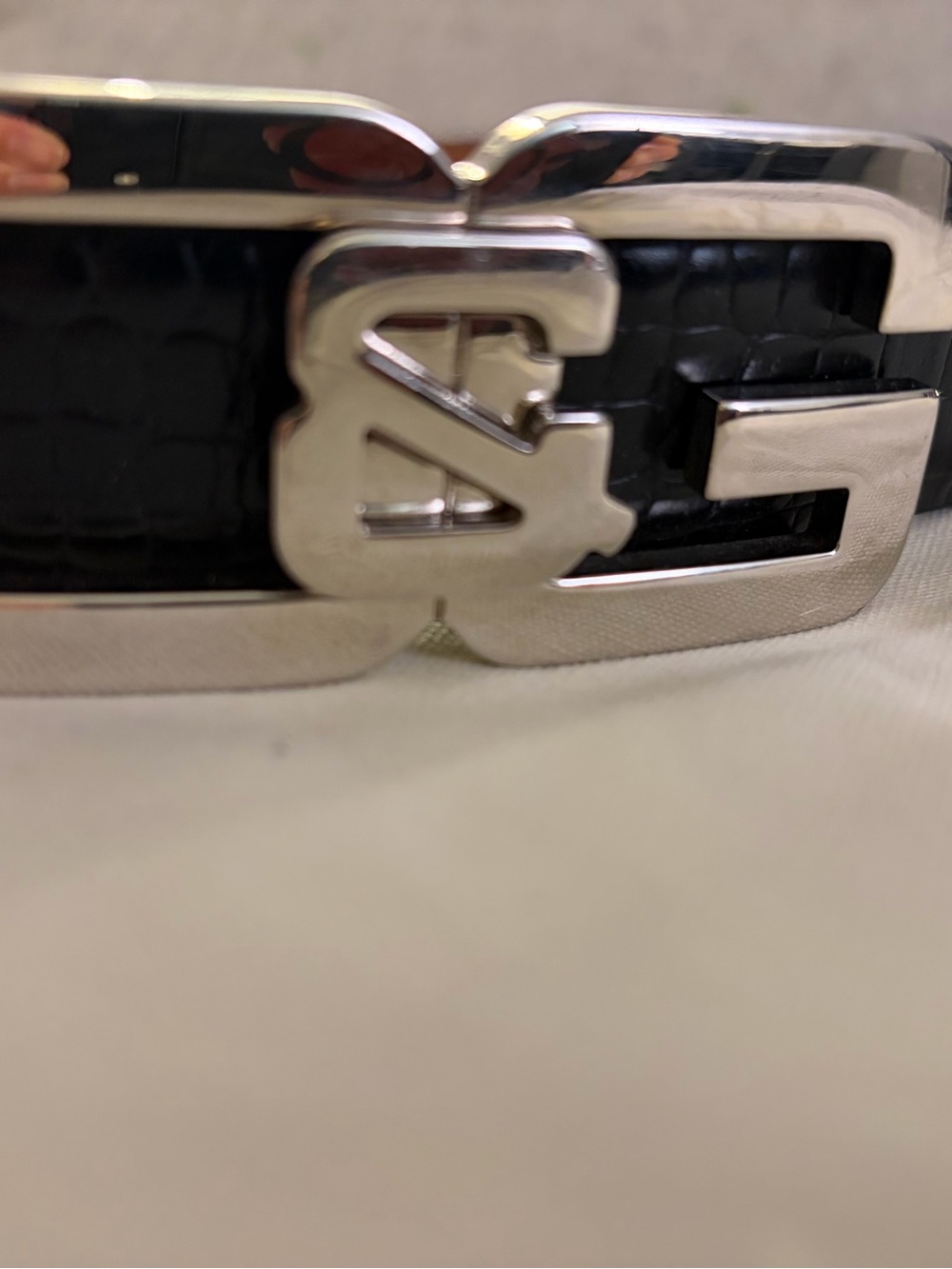 Dolche&Gabbana Men's Black Leather Belt - Picture 9 of 11